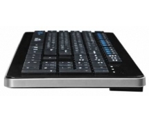 Клавиатура Oklick 870S Slim <USB> беспроводная (черная)