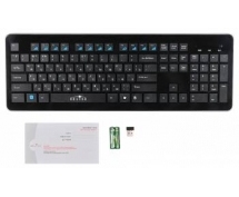 Клавиатура Oklick 870S Slim <USB> беспроводная (черная)