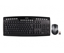 Комплект клавиатура+мышь A4Tech 9200F <USB> беспроводной (черный)