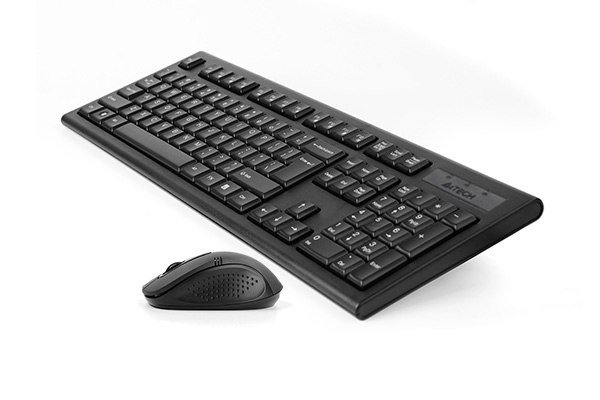 Комплект клавиатура+мышь A4Tech 7100N <USB> беспроводной (черный)