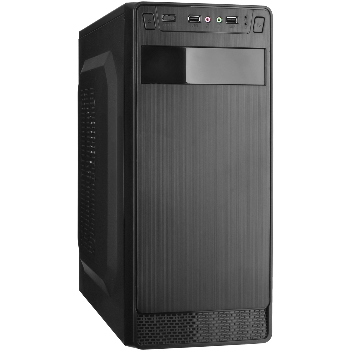 Корпус Exegate AB-222 <ATX, 500Вт (AB500), 2xUSB2.0, 1x5.25, Audio> (черный)