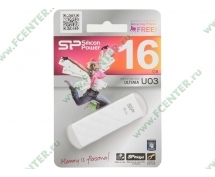 Накопитель  16GB Silicon Power Ultima U03 (SP016GBUF2U03V1W) <USB2.0> <белый>