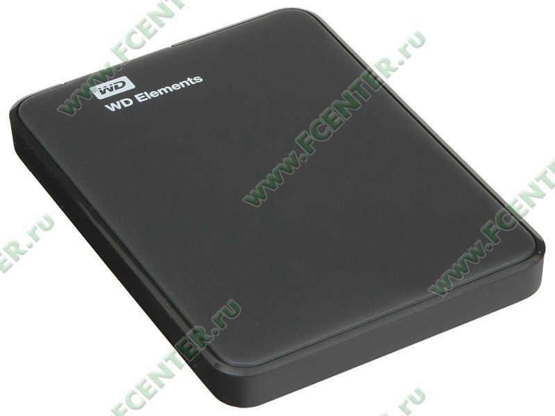 Внешний винчестер 2.5" 1TB WD Elements Portable (WDBUZG0010BBK) <USB3.0> (черный)