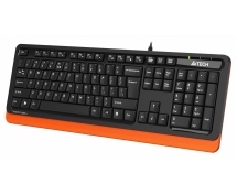 Клавиатура A4Tech Fstyler FKS10 <USB> (черно-оранжевая)