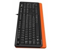Клавиатура A4Tech Fstyler FKS10 <USB> (черно-оранжевая)