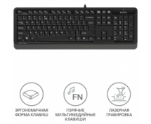 Клавиатура A4Tech Fstyler FK10 <USB> (черно-серая)