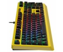 Клавиатура A4Tech Bloody B810RC Punk <USB> механическая (черно-желтая)