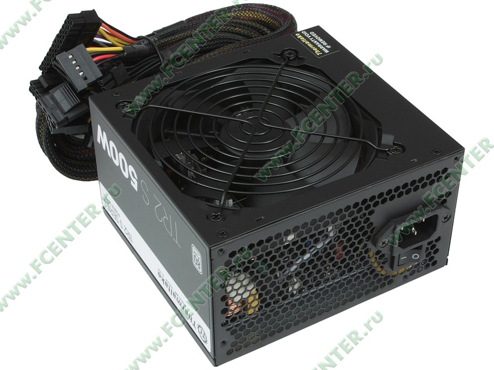 Блок питания  500Вт Thermaltake TR2 S (TRS-500AH2NK) <ATX 2.3, 120мм, 80+>