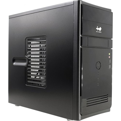 <уценка> Корпус InWin ENR-021 <MiniTower, mATX, 400Вт, 2xUSB2, Audio> (черный)