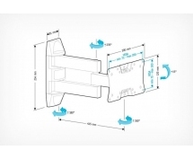 Кронштейн Holder LCDS-5065 <Vesa 200x100> (до 30 кг) <черный>
