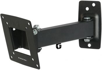 Кронштейн для телевизора Kromax OPTIMA-103 черный 10\-28\ макс.25кг настенный поворотно-выдвижной и
