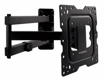 Кронштейн Kromax DIX-18 <22"-55", настенный поворот и наклон, до 40 кг> <черный>