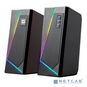 Колонки Defender Solar 3 BT <2.0, 2х5Вт RMS, подсветка> (черные)