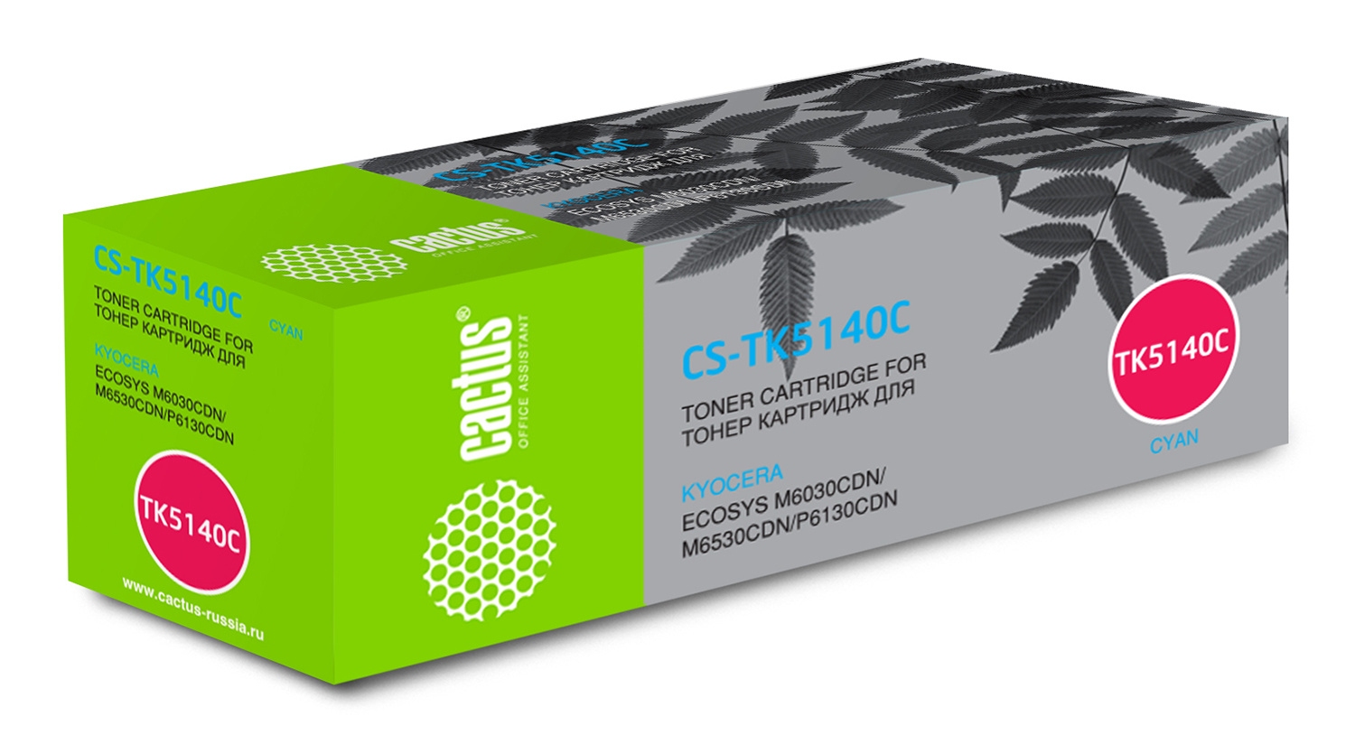 Тонер-картридж Cactus CS-TK5140C голубой для Kyocera Ecosys M6030cdn/M6530cdn/P6130cdn (5000стр.)