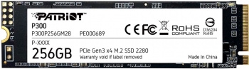 Накопитель SSD  256GB Patriot P300 (P300P256GM28) <M.2 2280, NVMe, PCI-Ex4 3.0>