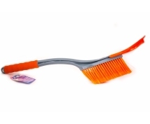 Щетка со скребком для удаления снега и льда с мягкой ручкой AUTOVIRAZH (AV-2113) (55см)