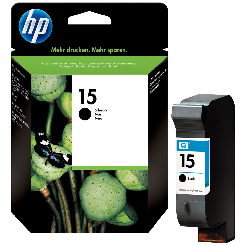 Заправка струйного картриджа HP №15 Bk