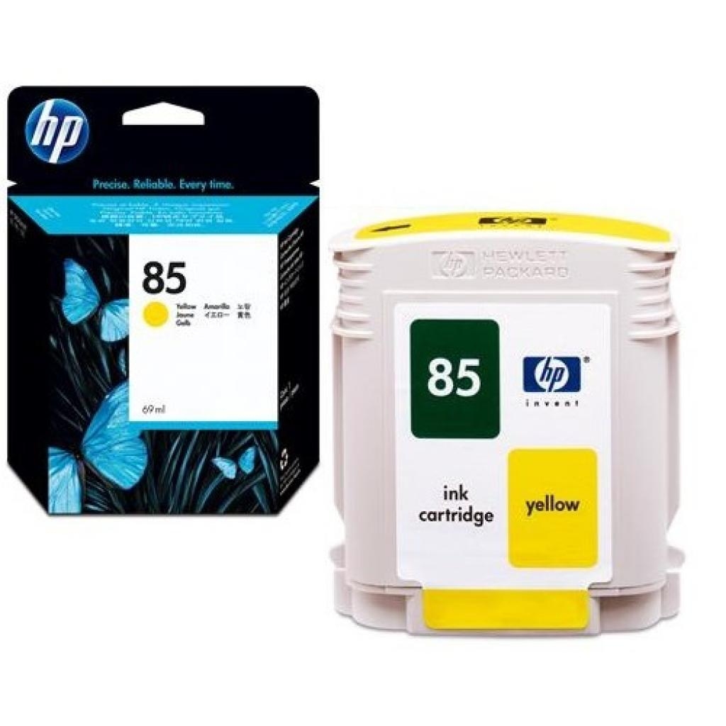 Заправка струйного картриджа HP №85 Y