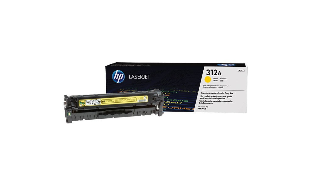 Заправка лазерного цветного картриджа HP CF382A 312A Y без чипа*