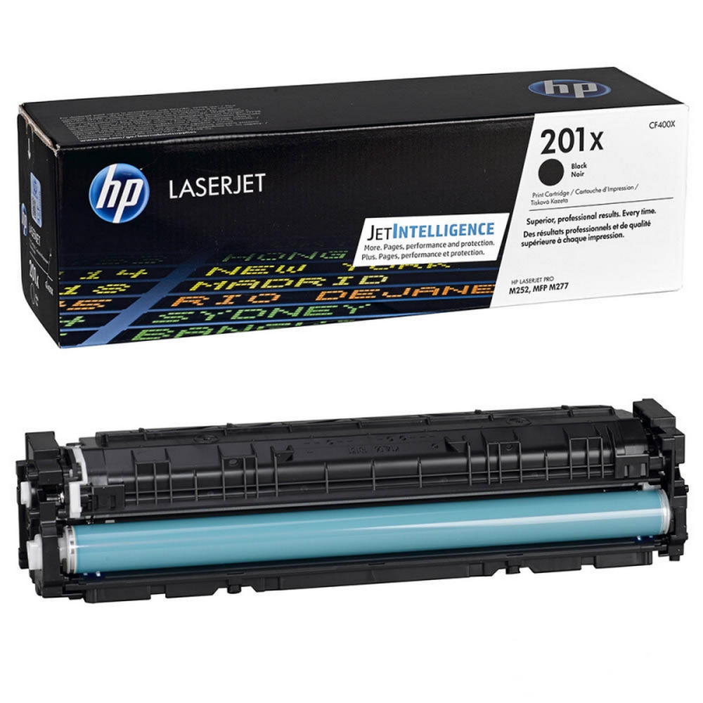 Заправка лазерного цветного картриджа HP CF400X 201X Bk без чипа*