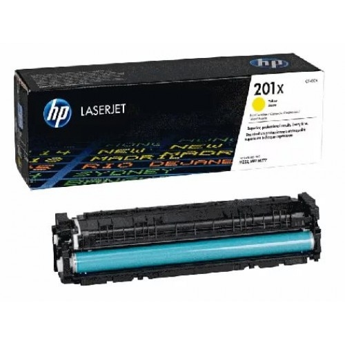 Заправка лазерного цветного картриджа HP CF402X 201X Y без чипа*