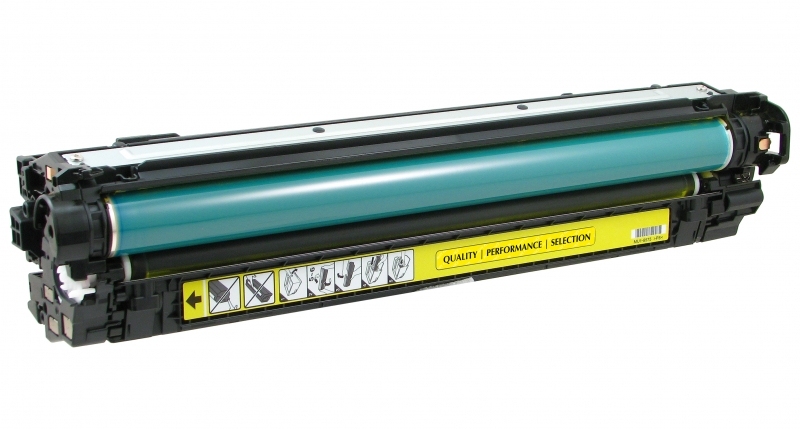 Заправка лазерного цветного картриджа HP CE272A 650A Y без чипа*