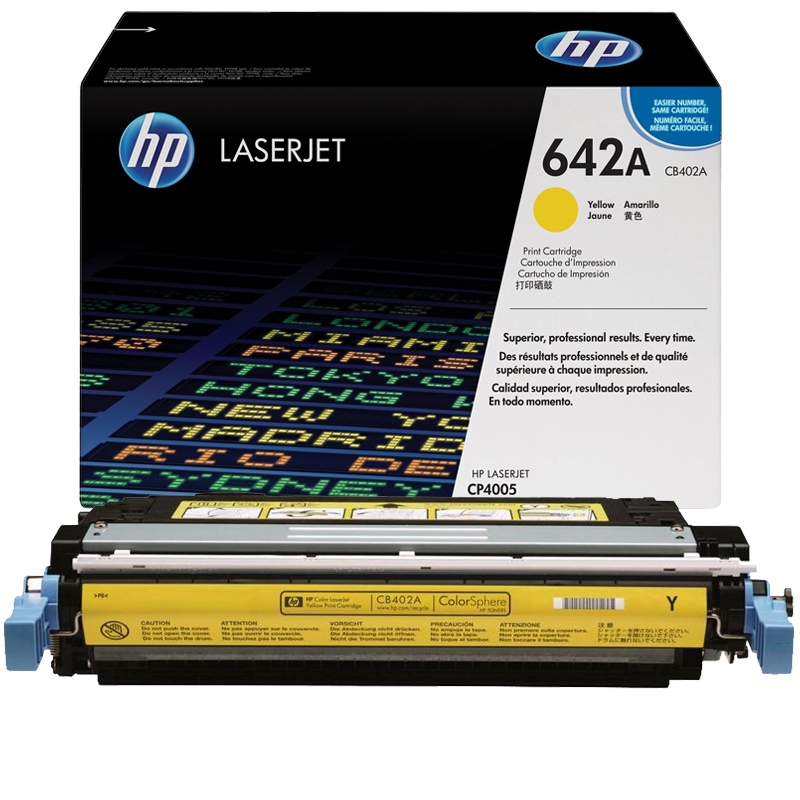 Заправка лазерного цветного картриджа HP CB402A Y без чипа*