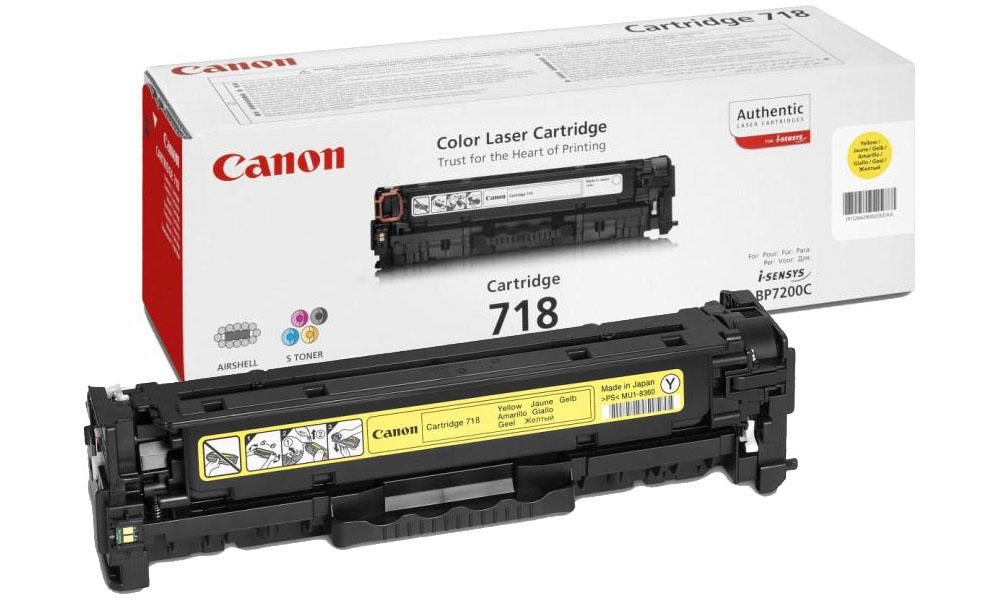 Заправка лазерного картриджа Cartridge 718Y без чипа*