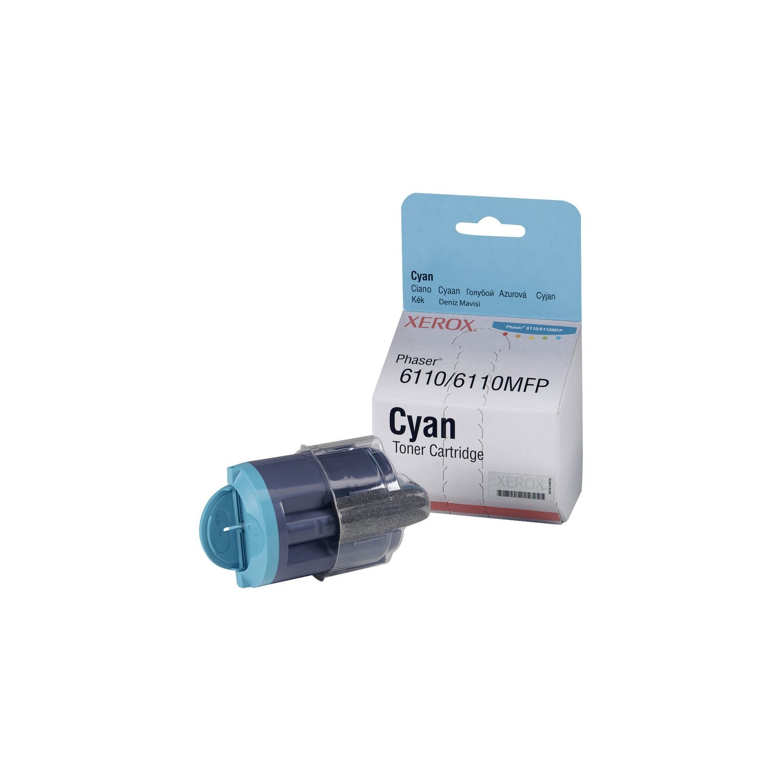 Заправка лазерного цветного картриджа Xerox Phaser 6110 (106R01206) Голубой без чипа*