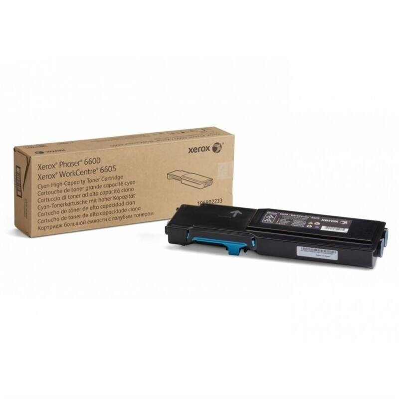 Заправка лазерного цветного картриджа Xerox Phaser 6600/WC 6605 (106R02233) (6k) C Голубой без чипа*