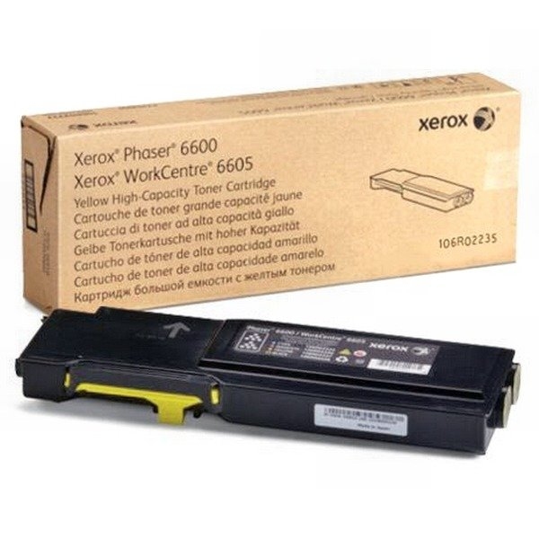 Заправка лазерного цветного картриджа Xerox Phaser 6600/WC 6605 (106R02235) (6k) Y Желтый без чипа*