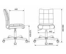 Кресло Бюрократ CH-330M/VELV72 без подлокотников (оранжевый)