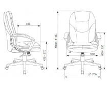 Кресло руководителя Бюрократ CH-868N (коричневый)