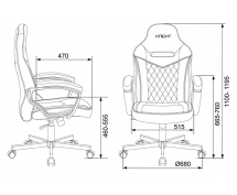Кресло игровое Бюрократ VIKING 6 KNIGHT (коричнево-бежевый)
