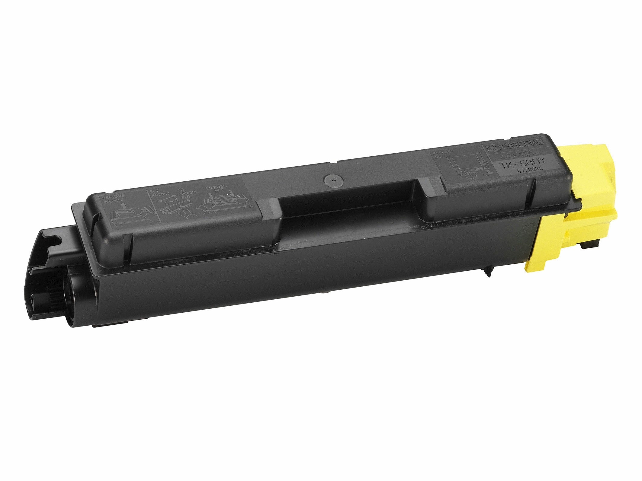 Заправка лазерного цветного картриджа Kyocera TK-580Y без чипа*