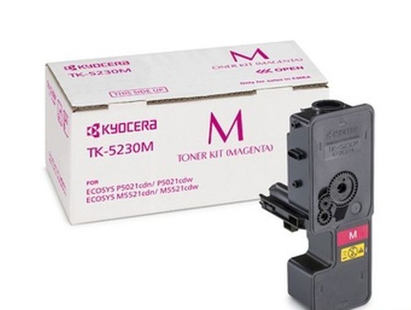 Заправка лазерного цветного картриджа Kyocera TK-5230M без чипа