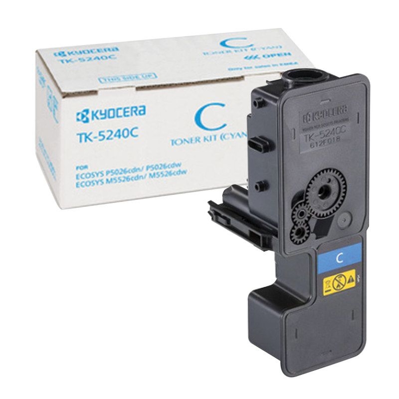 Заправка лазерного цветного картриджа Kyocera TK-5240C без чипа