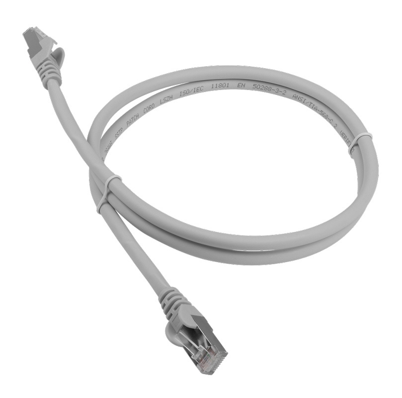 Патч-корд Lanmaster FTP  LAN-PC45/S6A-5.0-GY вилка RJ-45-вилка RJ-45 кат.6А 5м