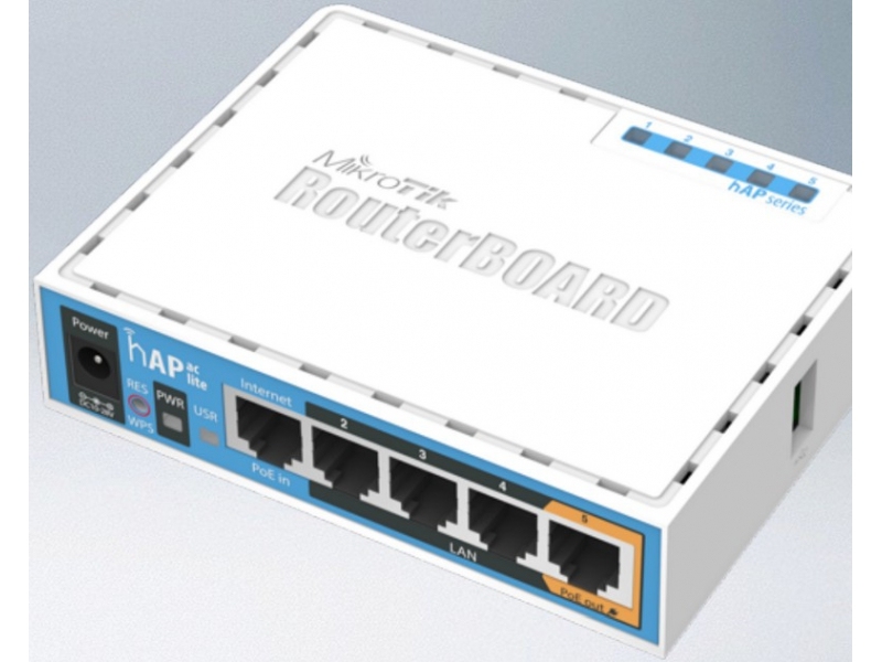 MikroTik RB951Ui-2nD <Wi-Fi роутер> <802.11n, 5х100Мбит, PoE>