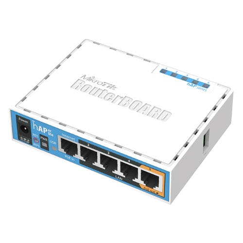 MikroTik hAP AC lite (RB952Ui-5ac2nD) <Wi-Fi роутер> <802.11ac, 5х100Мбит, PoE>