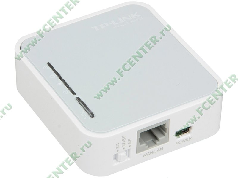 TP-Link TL-MR3020 <Wi-Fi роутер> <802.11n, N150, 1х100Мбит/с, 1xUSB2.0>