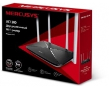 MERCUSYS AC12/AC1200 <Wi-Fi роутер> <802.11ac, AC1200, 4х100Мбит/с, 1х100Мбит/с>