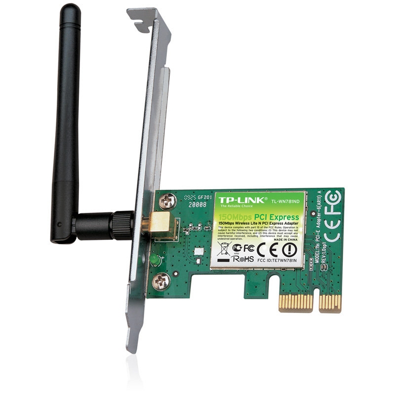 Сетевой адаптер TP-Link TL-WN781ND (802.11b/g/n, 150Мбит/с) <PCI-E>