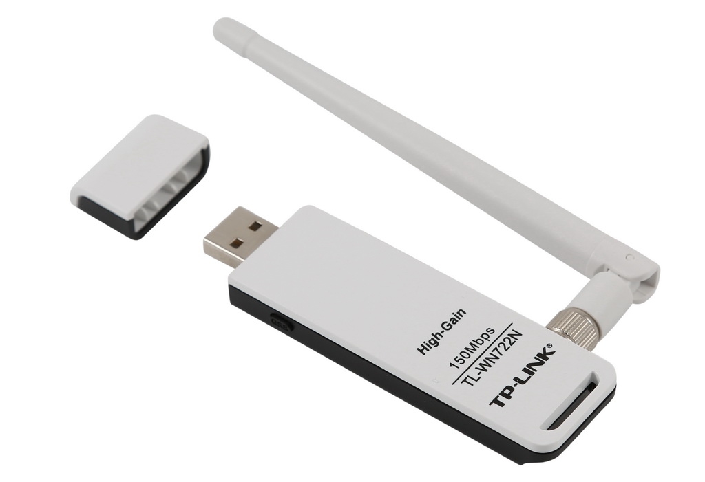 Сетевой адаптер TP-Link TL-WN722N (802.11b/g/n, 150Мбит) <USB 2.0>