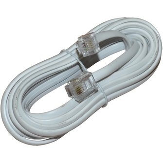 Телефонный кабель REXANT (18-3051) <5м, белый>