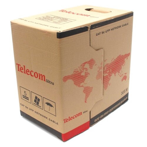 Кабель UTP 5e level Telecom Ultra Base (TUS 44048E) 4 пары